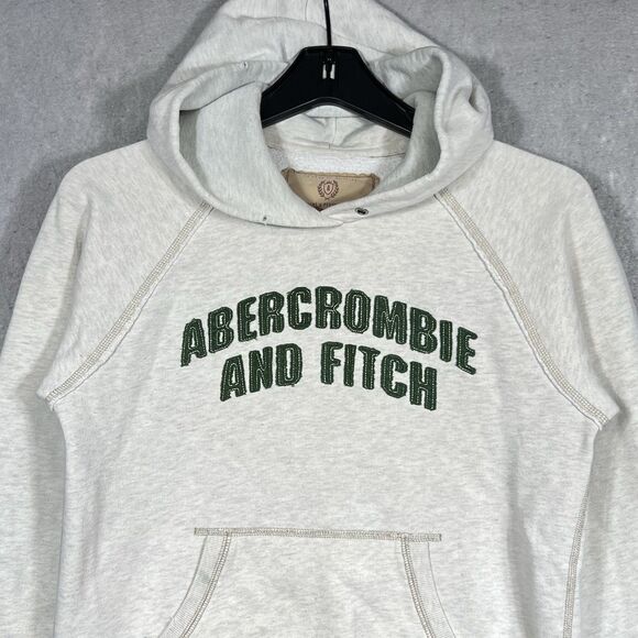 VTG Abercrombie & Fitch Hoodie Women’s Medium Long Sleeve Pullover Sweatshirt - Picture 2 of 12